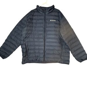 Columbia Down 650 Fill Warm Winter Packable Puffer Coat Jacket 2X Zip Pockets